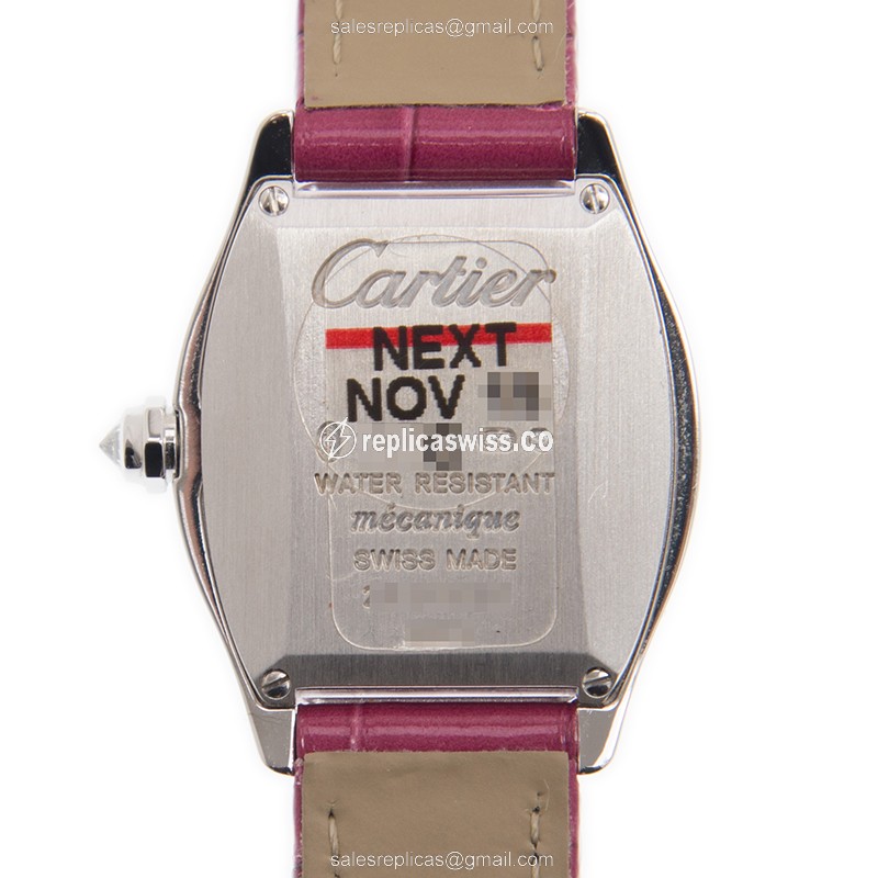 Cartier WA501007 TORTUE Manual Wind 18kt White Gold