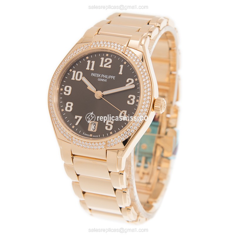 Patek Philippe 7300-1200R-001 TWENTY-4 Automatic 18kt Rose Gold & Diamonds