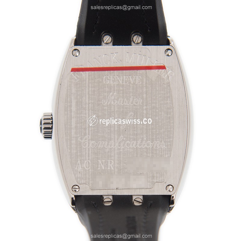Franck Muller V 32 QZ (AC NR)-WHITE VANGUARD Quartz Stainless Steel