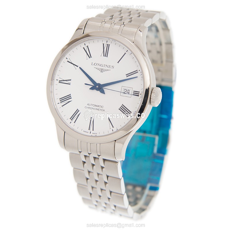 Longines L2.820.4.11.6 RECORD Automatic Stainless Steel