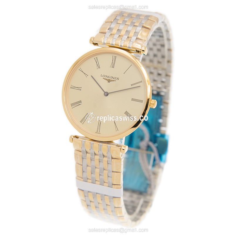 Longines L4.709.2.31.7 LA GRANDE Quartz 18kt Gold & Steel