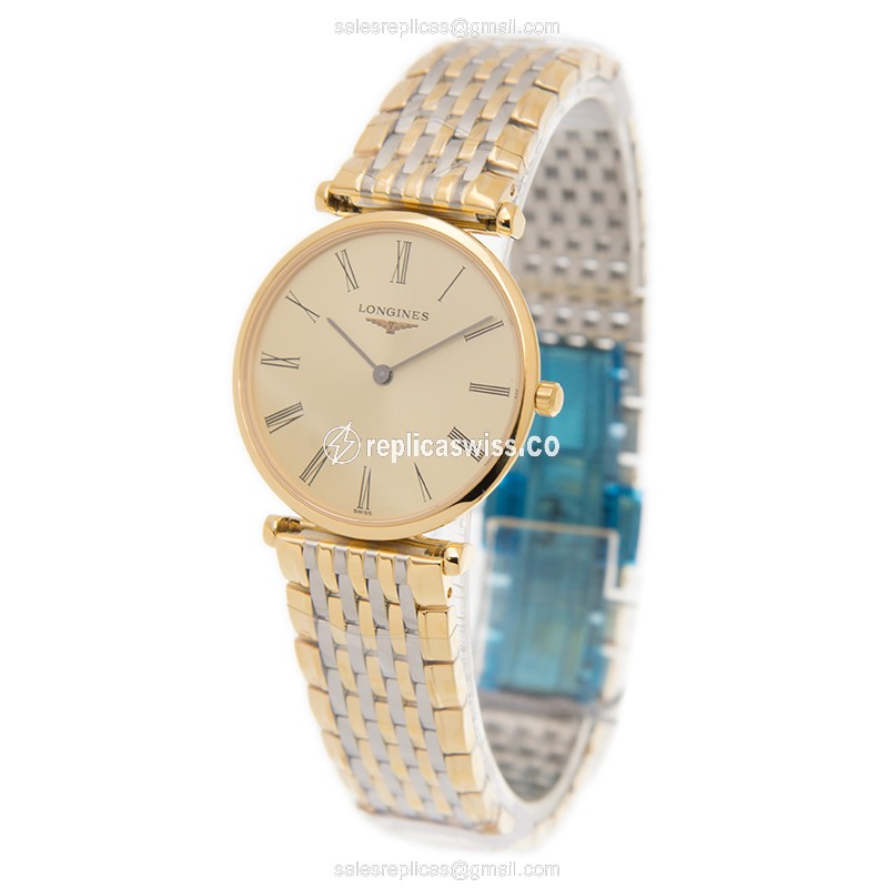 Longines L4.512.2.31.7 LA GRANDE Quartz 18kt Gold & Steel