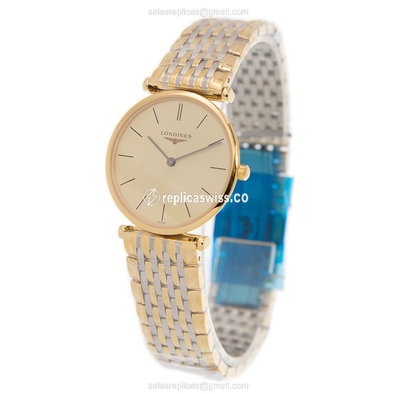 Longines L4.512.2.32.7 LA GRANDE Quartz 18kt Gold & Steel