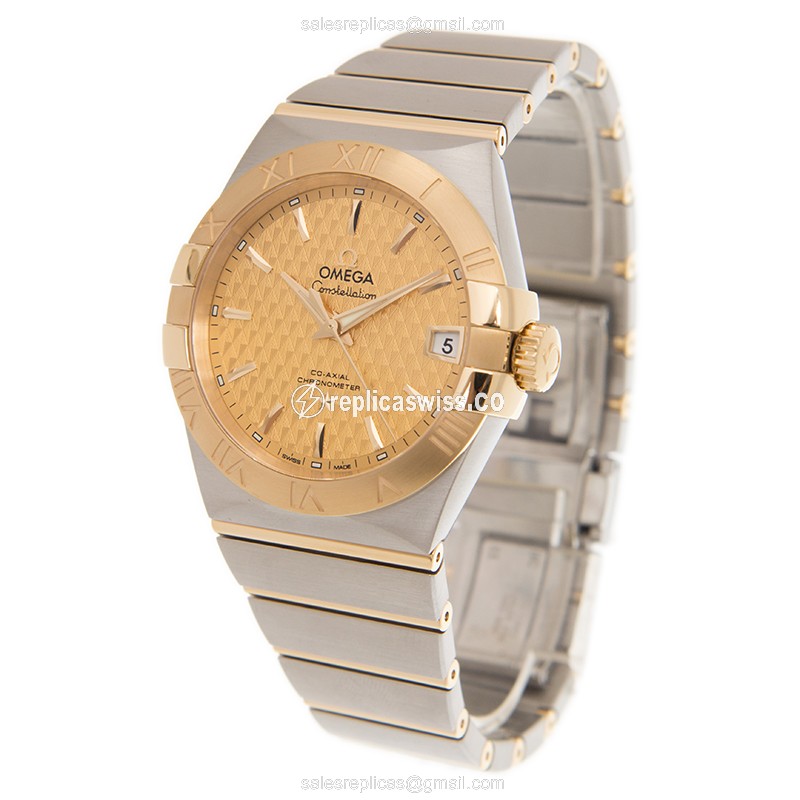 Omega 123.20.38.21.08.002 CONSTELLATION Automatic 18kt Gold & Steel