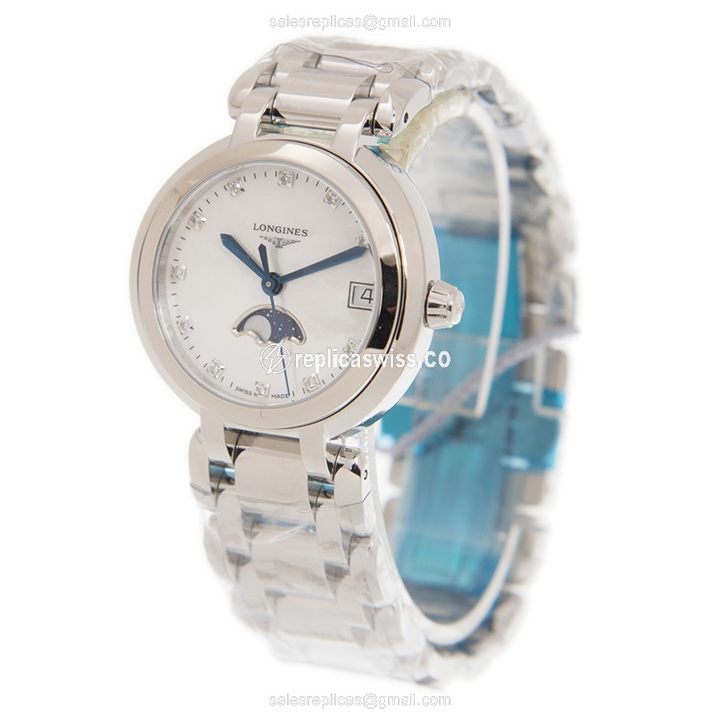 Longines L8.115.4.87.6 PRIMA LUNA Quartz Stainless Steel