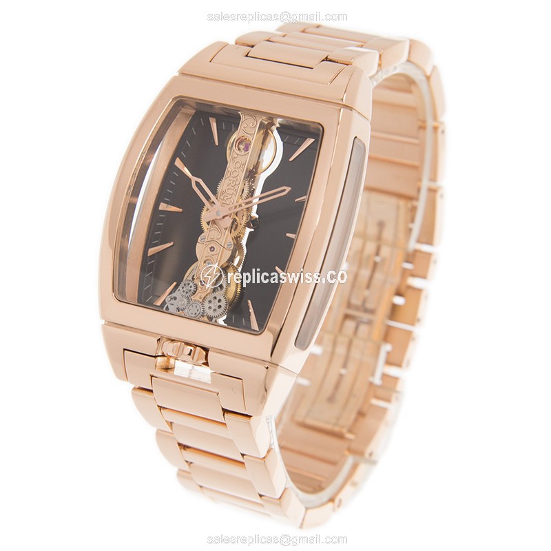 Corum 113.150.55/V100 FN02 GOLDEN BRIDGE Manual Wind 18kt Rose Gold