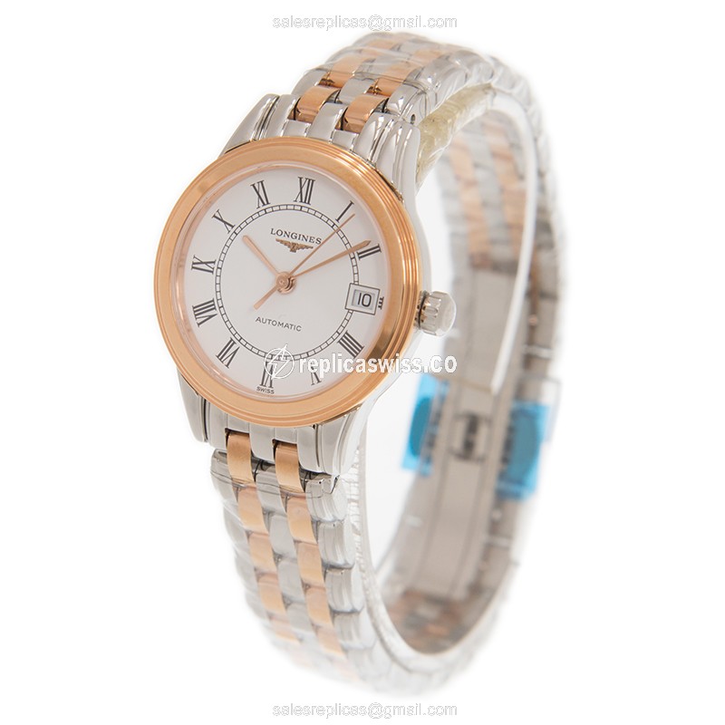 Longines L4.274.3.91.7 FLAGSHIP Automatic 18kt Rose Gold & Steel