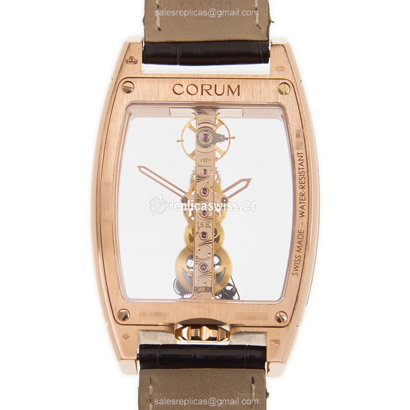 Corum 113.169.85/0002 0000 GOLDEN BRIDGE Manual Wind 18kt Rose Gold & Diamonds