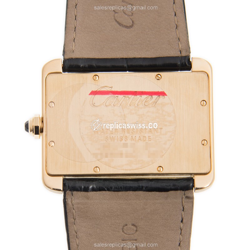 Cartier W6300556 TANK Quartz 18kt Yellow Gold