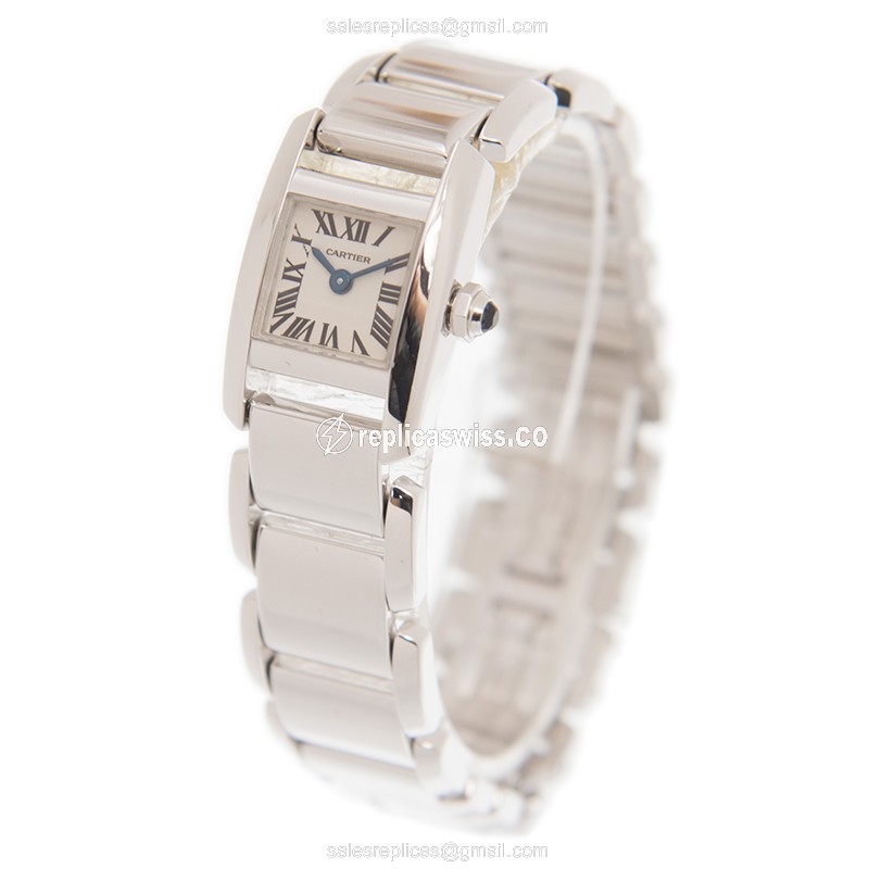 Cartier W650029H TANK Quartz 18kt White Gold