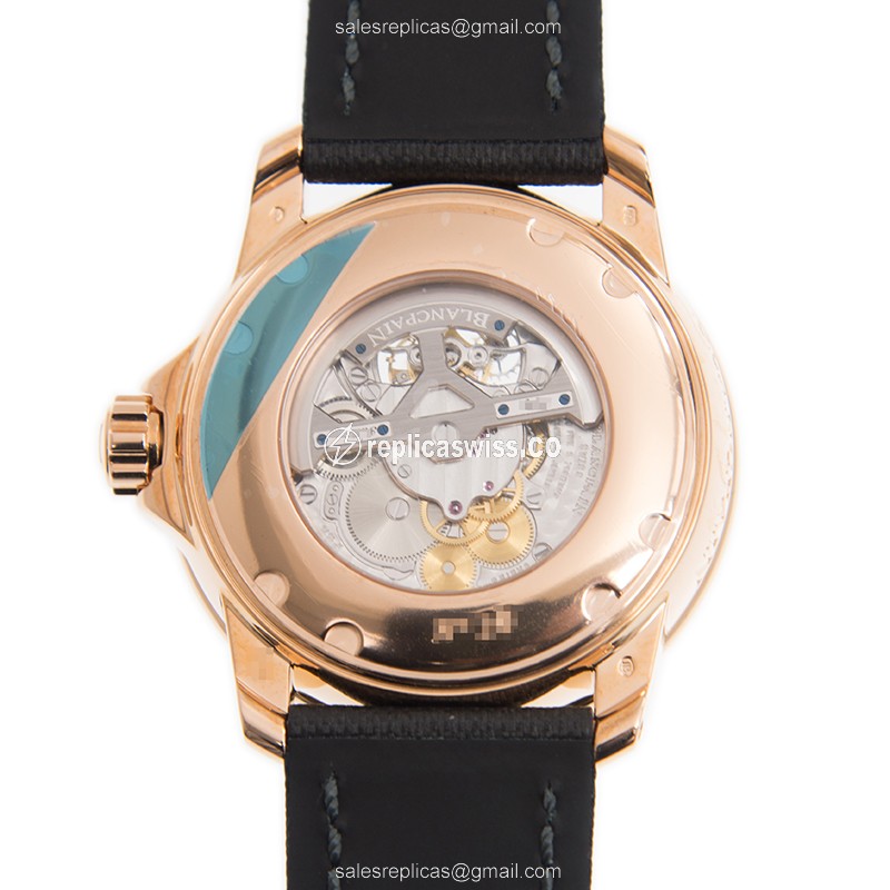 Blancpain 5025-9530-52A FIFTY FATHOMS Automatic 18kt Rose Gold & Diamonds