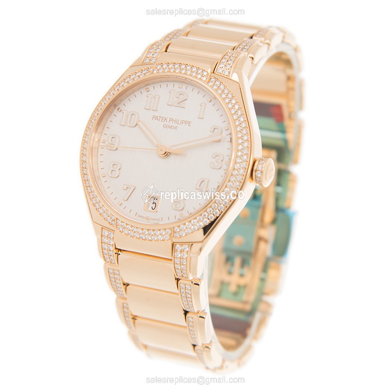 Patek Philippe 7300/1201R-001 TWENTY-4 Automatic 18kt Rose Gold & Diamonds