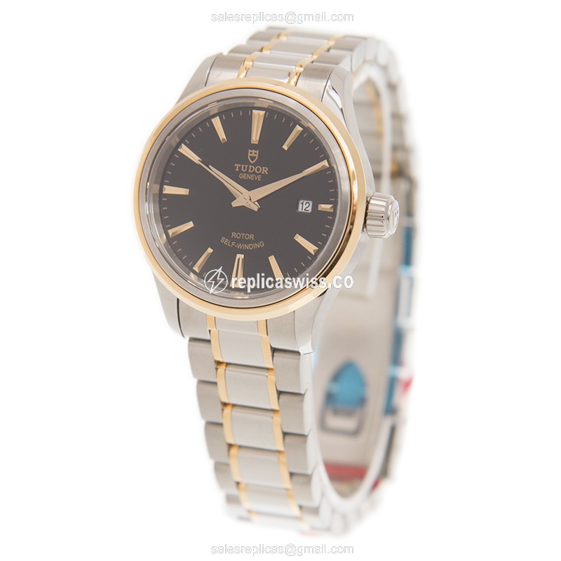Tudor 12103-65013-BK STYLE Automatic 18kt Gold & Steel
