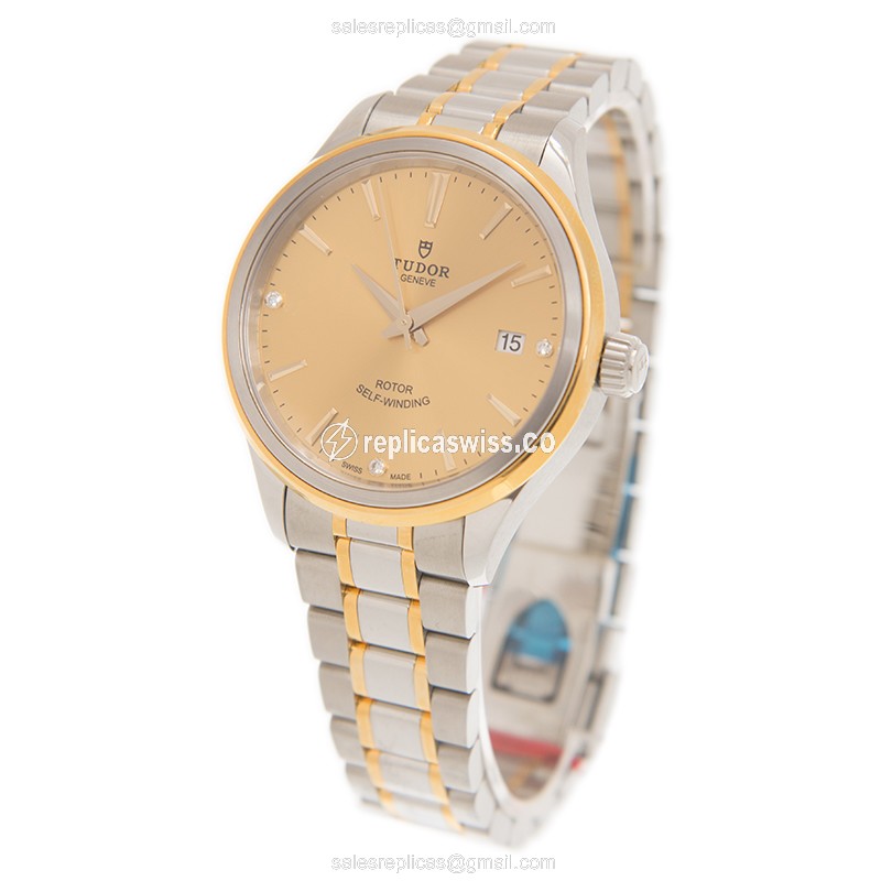 Tudor 12503-65053-369DI-CH STYLE Manual Wind PVD Gold