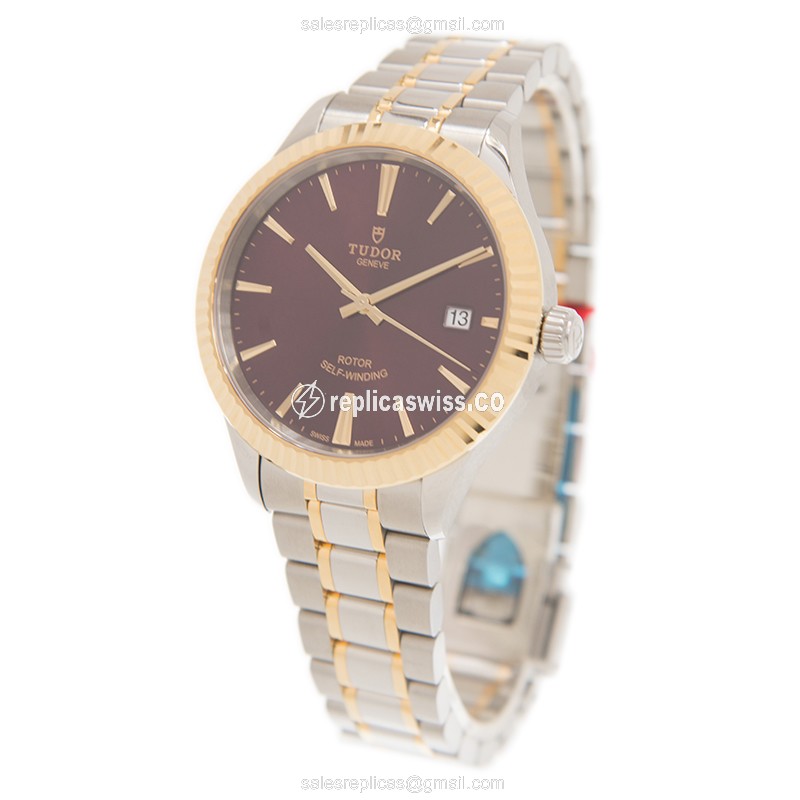 Tudor 12513-65053-PUR STYLE Automatic 18kt Gold & Steel