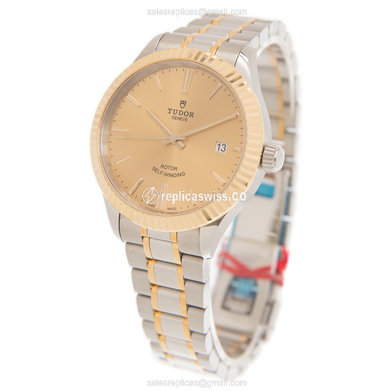 Tudor 12513-65053-CH STYLE Automatic 18kt Gold & Steel
