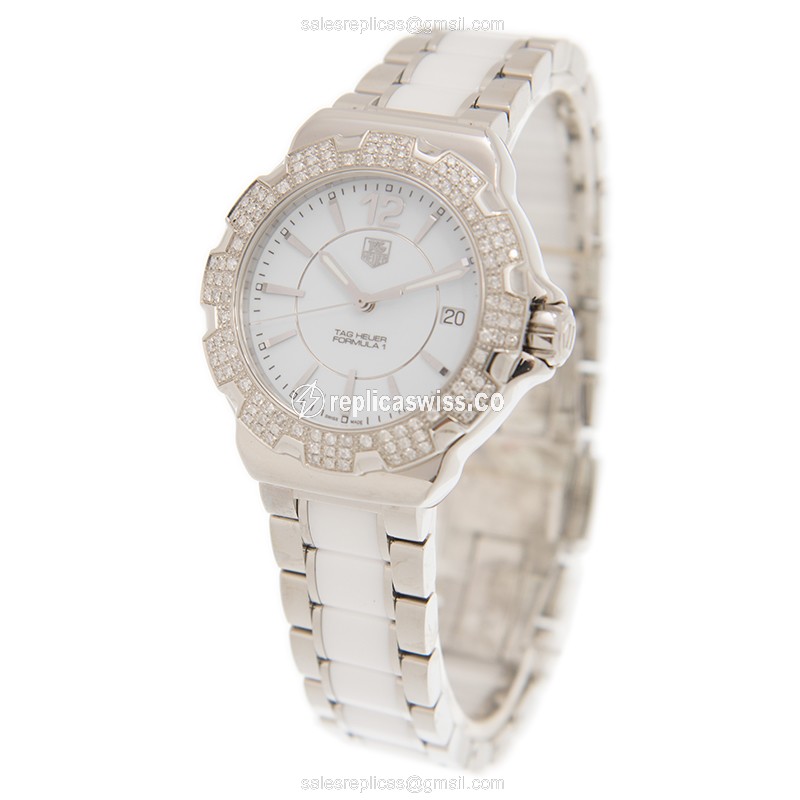 Tag Heuer WAH1218-BA0861 F1 Quartz Stainless Steel & Diamonds