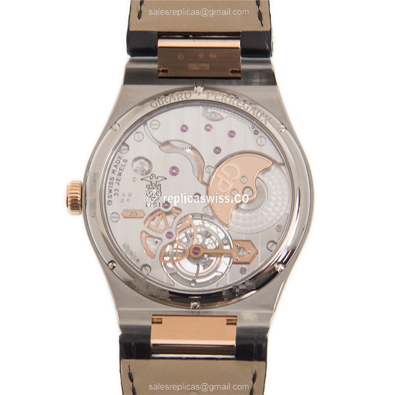 Girard Perregaux 99105-26-231-BB6A LAUREATO Automatic 18kt Rose Gold & Steel