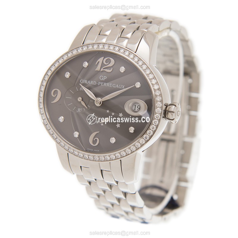 Girard Perregaux 80486D11A862-11A CATS EYE Automatic Stainless Steel & Diamonds