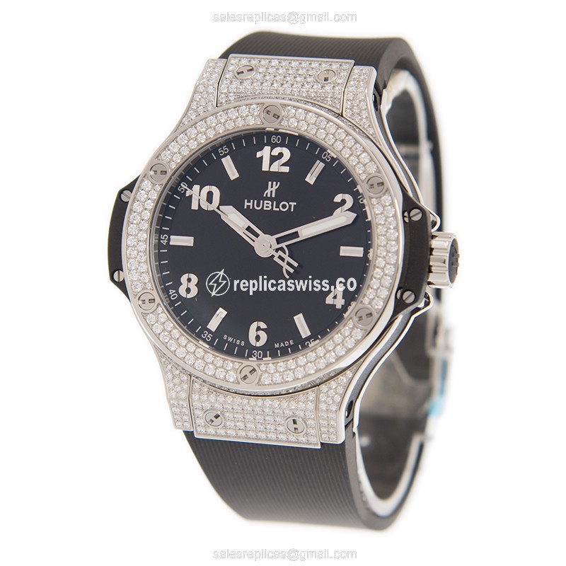 Hublot 361.SX.1270.RX.1704 BIG BANG Quartz Stainless Steel & Diamonds