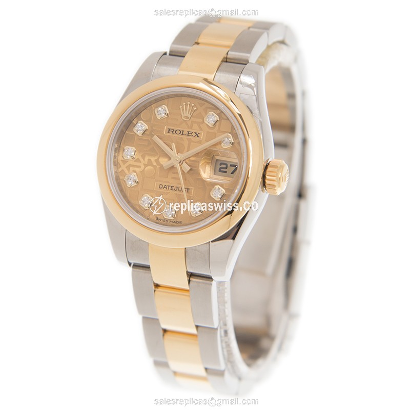 Rolex 179163GCHJUB_O LADY DATEJUST Automatic 18kt Gold & Steel