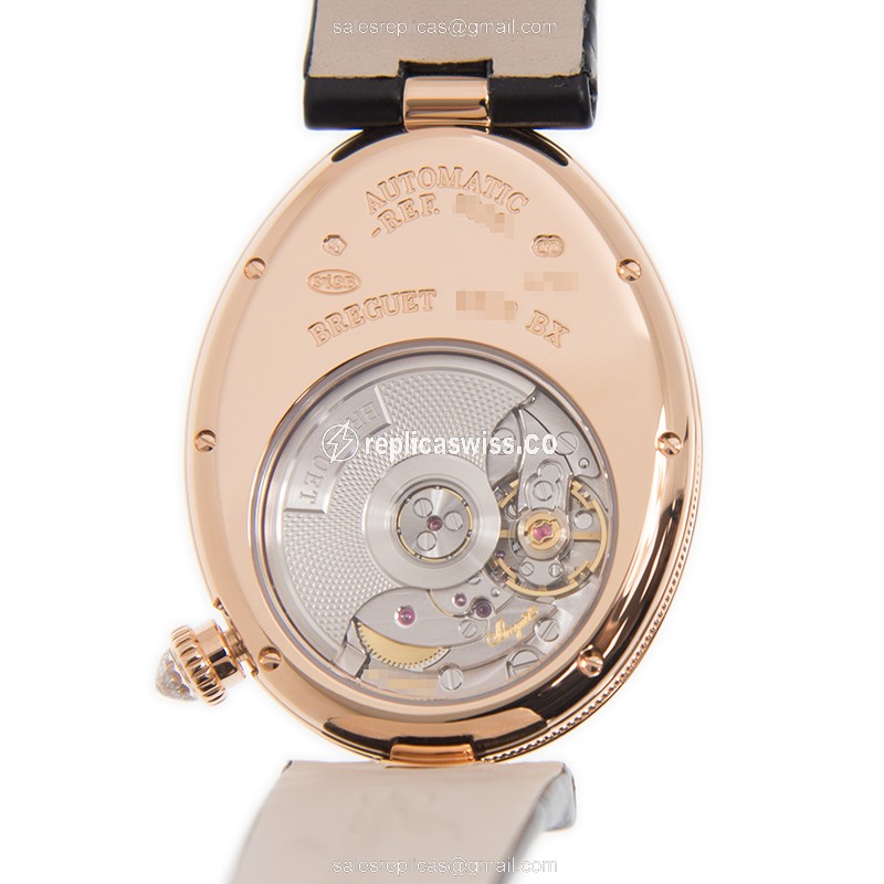 Breguet 8918BR/58/964/D00D REINE DE NAPLES Automatic 18kt Rose Gold & Diamonds