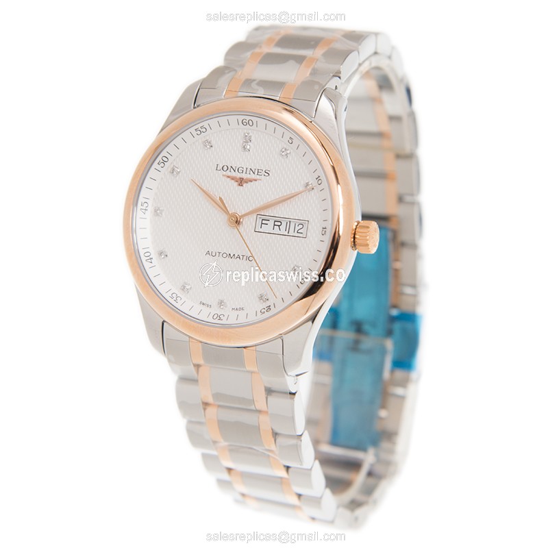 Longines L2.755.5.97.7 MASTER Automatic 18kt Rose Gold & Steel