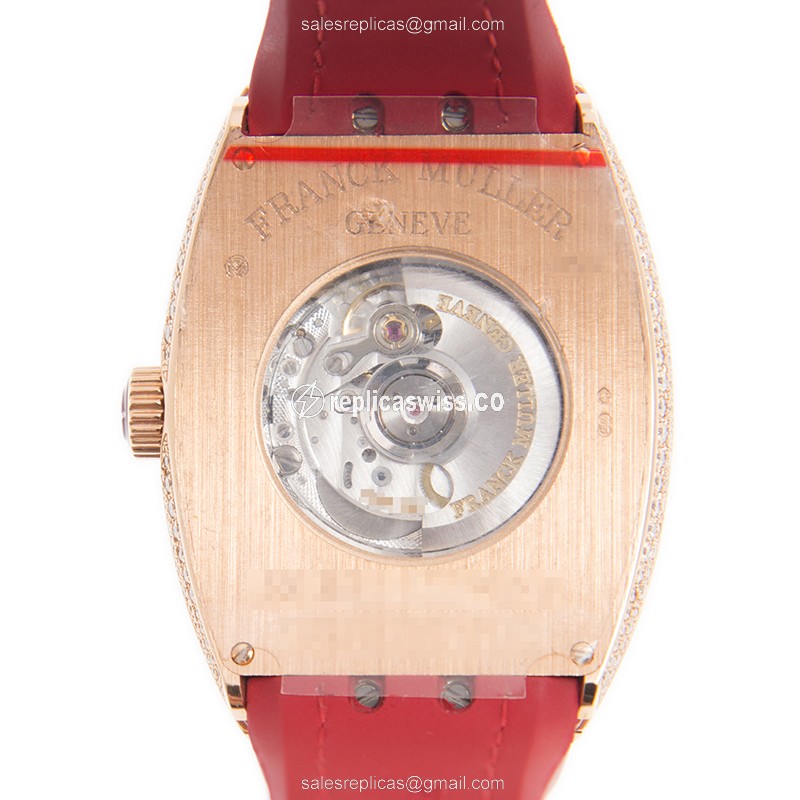 Franck Muller V 35 SC AT FO D CD (5N.RG) VANGUARD Automatic 18kt Rose Gold & Diamonds