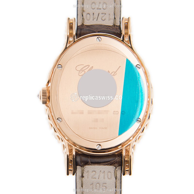 Chopard 139384-5104 L HEURE DU DIAMANT Manual Wind 18kt Rose Gold & Diamonds