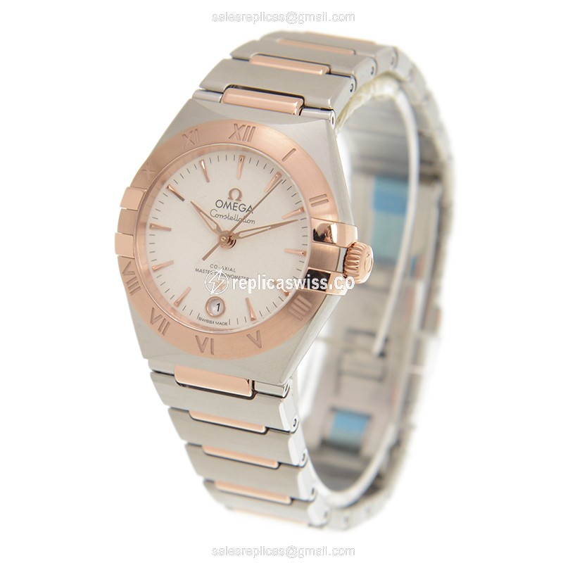 Omega 131.20.29.20.02.001 CONSTELLATION Automatic 18kt Rose Gold & Steel