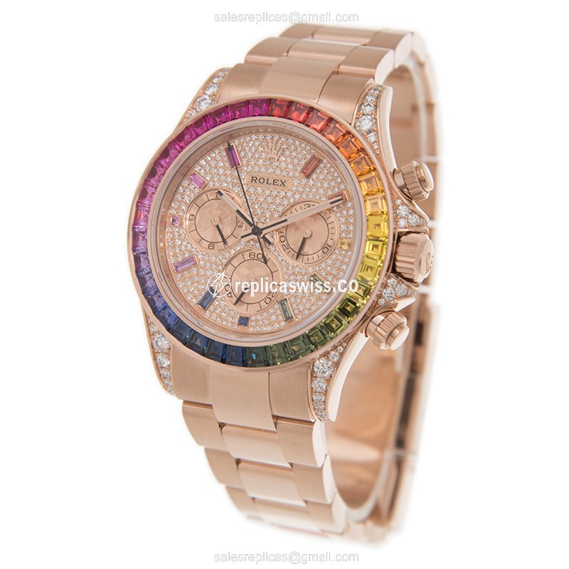 Rolex 116595RBOWDP DAYTONA Automatic 18kt Rose Gold & Diamonds