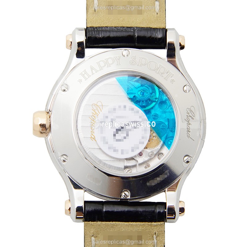 Chopard 278573-6013 HAPPY SPORT Automatic 18kt Rose Gold & Steel