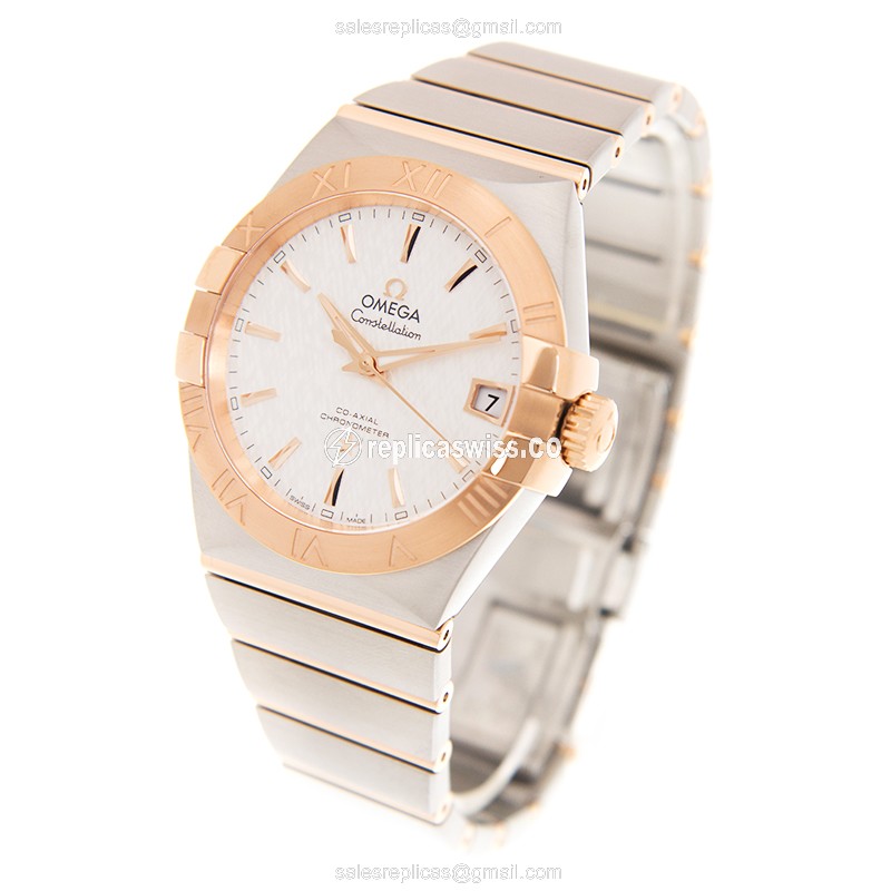 Omega 123.20.38.21.02.007 CONSTELLATION Automatic 18kt Rose Gold & Steel