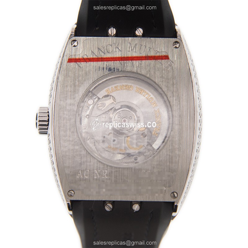 Franck Muller V 35 SC AT FO D CD (AC.NR) VANGUARD Automatic Stainless Steel & Diamonds