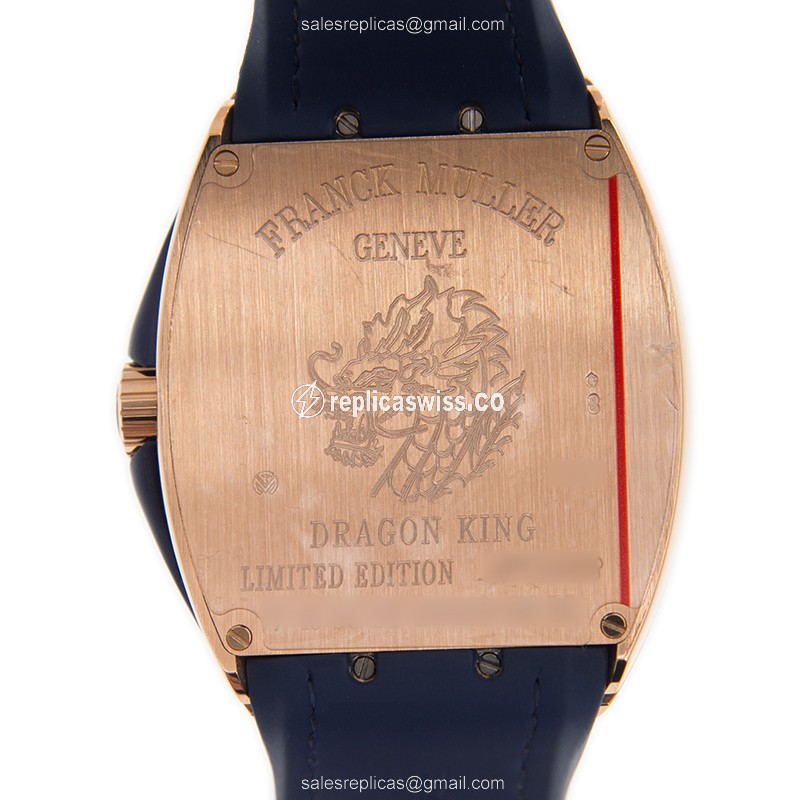Franck Muller V 45 SC DT DIA DRAGON KING (5N.BL) VANGUARD Automatic 18kt Rose Gold