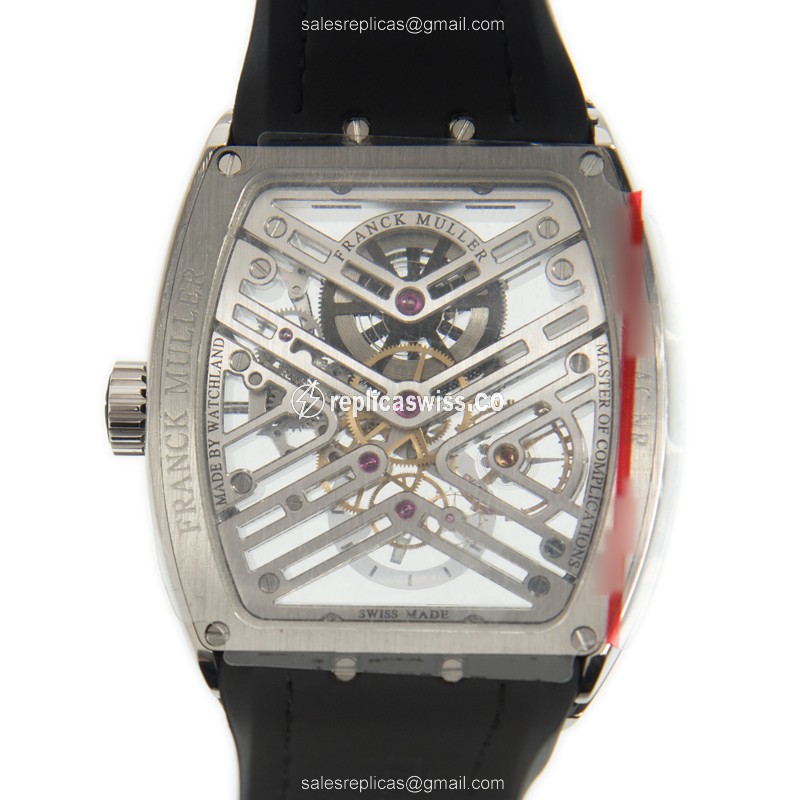 Franck Muller V 41 S6 SQT (AC.NR) VANGUARD Manual Wind Stainless Steel