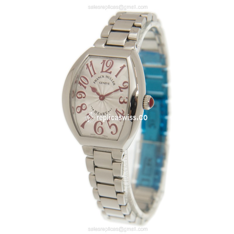 Franck Muller 5002 L QZ O (AC) HEART Quartz Stainless Steel