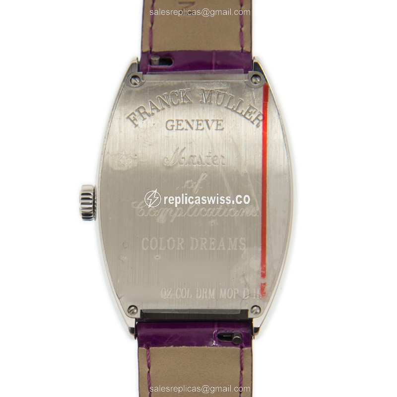Franck Muller 5852 M QZ COL DRM MOP D 1R (AC) CINTREE CURVEX Quartz Stainless Steel & Diamonds
