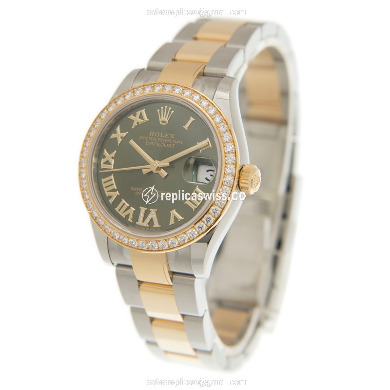 Rolex 278383RBR-0015 DATEJUST Automatic 18kt Gold & Diamond & Steel