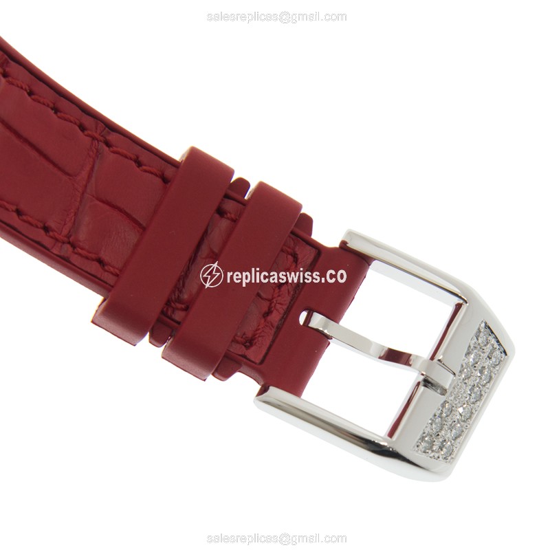 Franck Muller V 32 QZ D (AC.RG) VANGUARD Quartz Stainless Steel & Diamonds