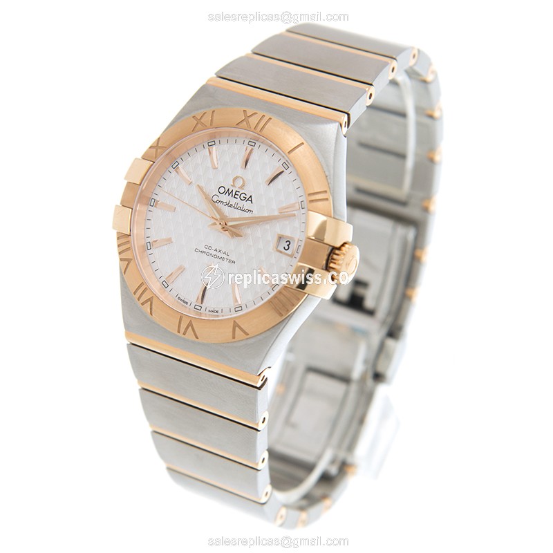 Omega 123.20.35.20.02.005 CONSTELLATION Automatic 18kt Rose Gold & Steel