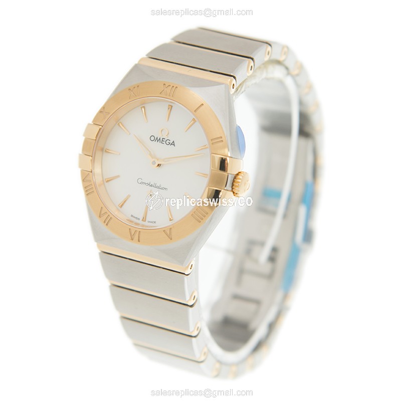 Omega 131.20.28.60.05.002 CONSTELLATION Quartz 18kt Gold & Steel