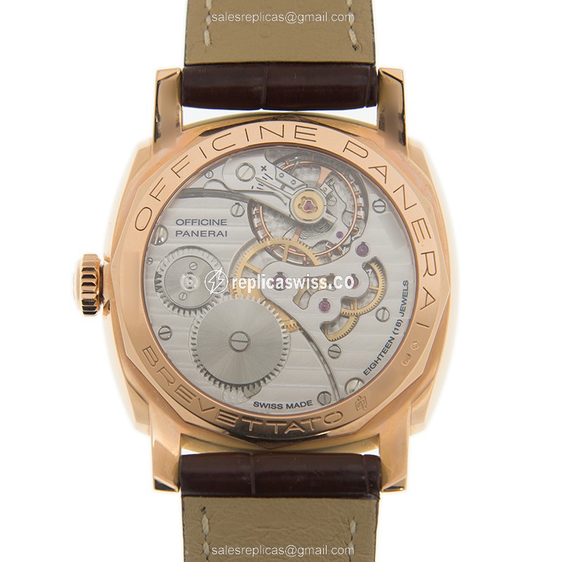 Panerai PAM00398 RADIOMIR Manual Wind 18kt Rose Gold