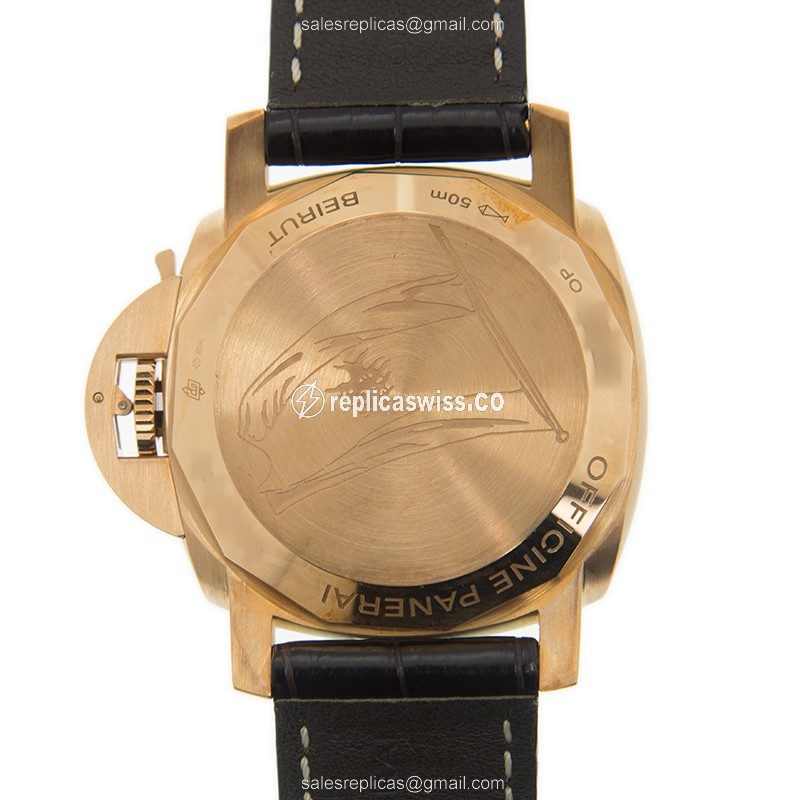 Panerai PAM00487 LUMINOR Automatic 18kt Rose Gold