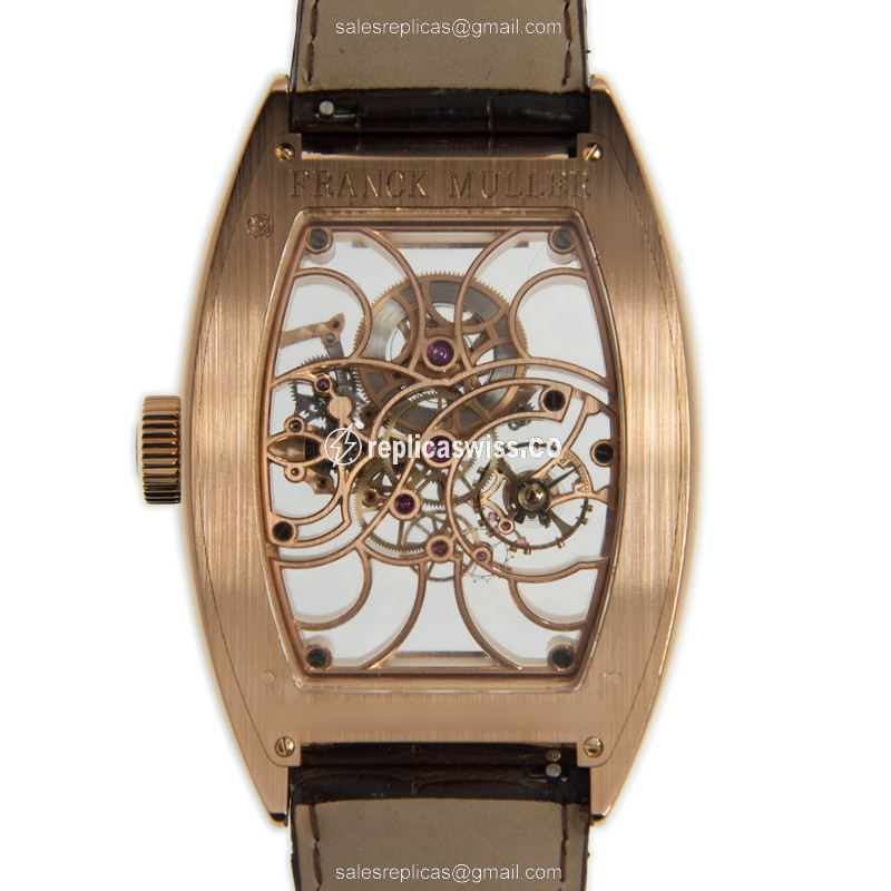 Franck Muller 9880 B S6 SQT (5N) CINTREE CURVEX Manual Wind 18kt Rose Gold
