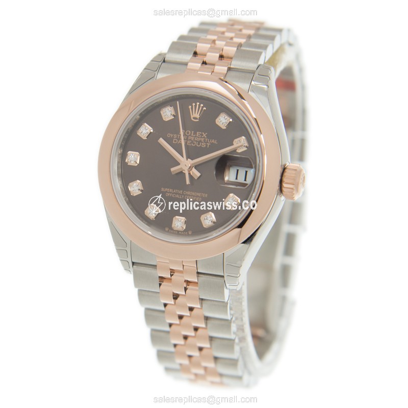 Rolex 279161-0011 LADY DATEJUST Automatic 18kt Rose Gold & Steel