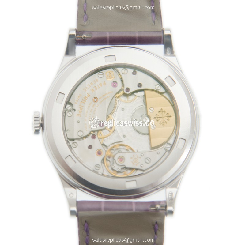 Patek Philippe 5077/100G-025 RARE HANDCRAFTS Automatic 18kt White Gold & Diamond