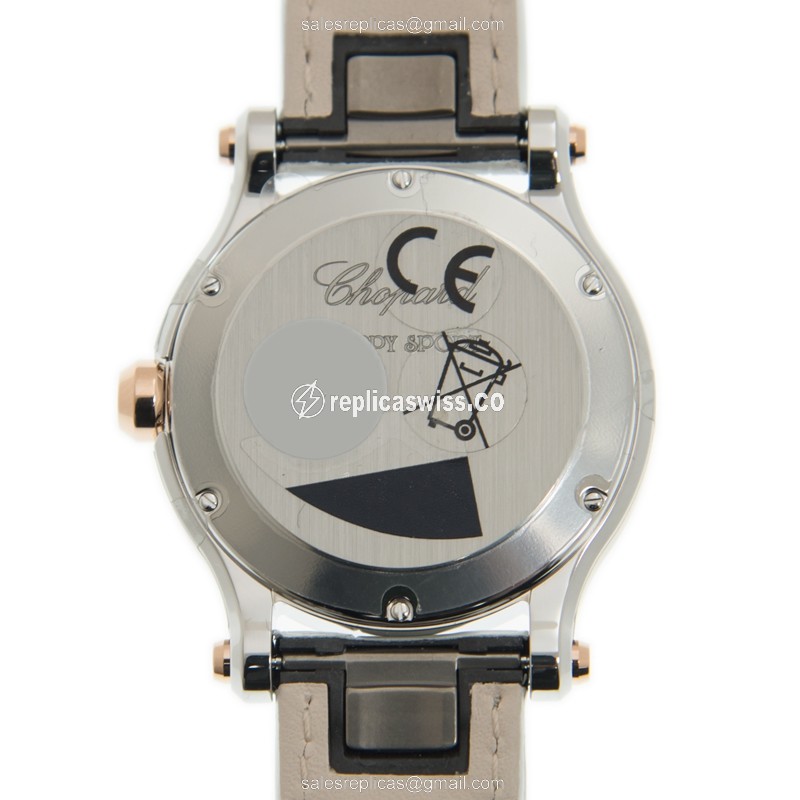 Chopard 278582-6009 HAPPY HEARTS Quartz 18kt Rose Gold & Steel
