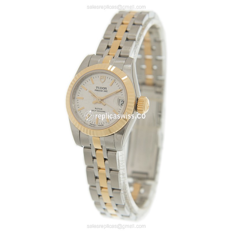 Tudor 92513-62423-SVCL PRINCESS DATE Automatic 18kt Gold & Steel