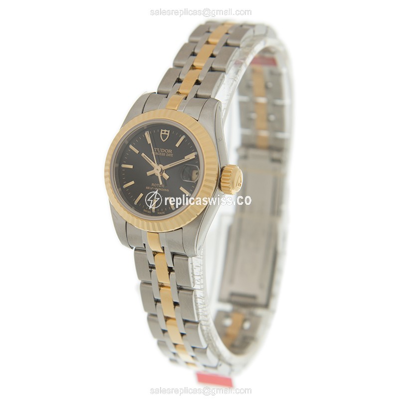 Tudor 92513-62423-BK PRINCESS DATE Automatic 18kt Gold & Steel